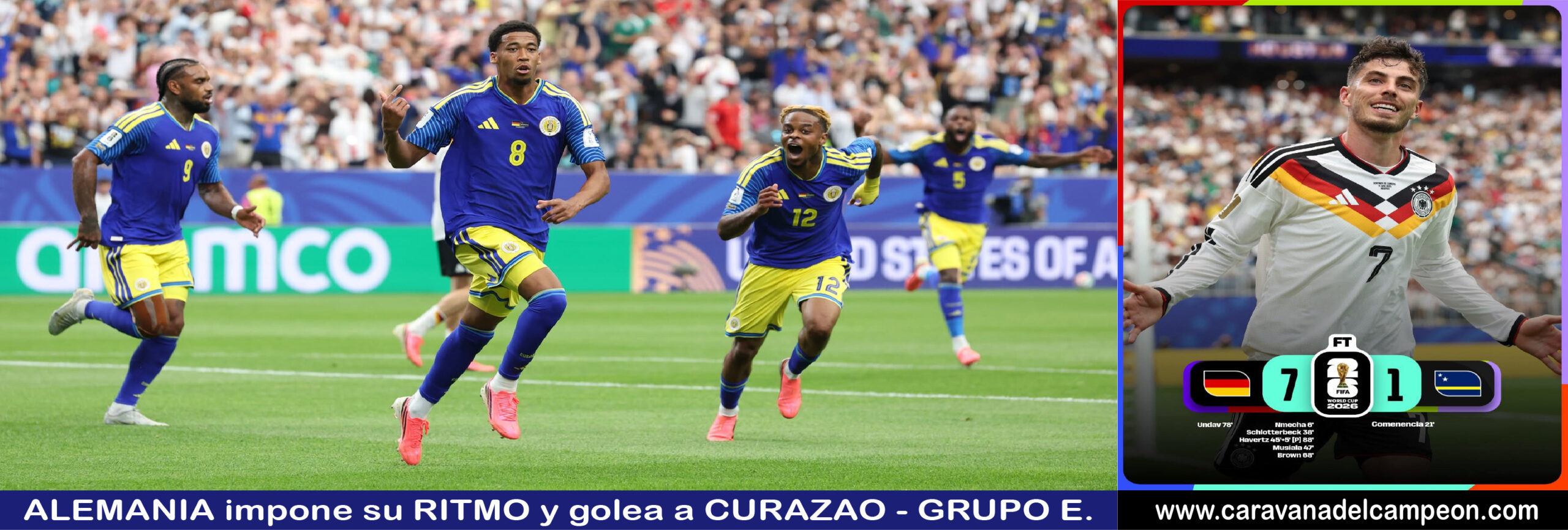 Alemania VS Curazao Checa Grupo E Copa Mundial 2026