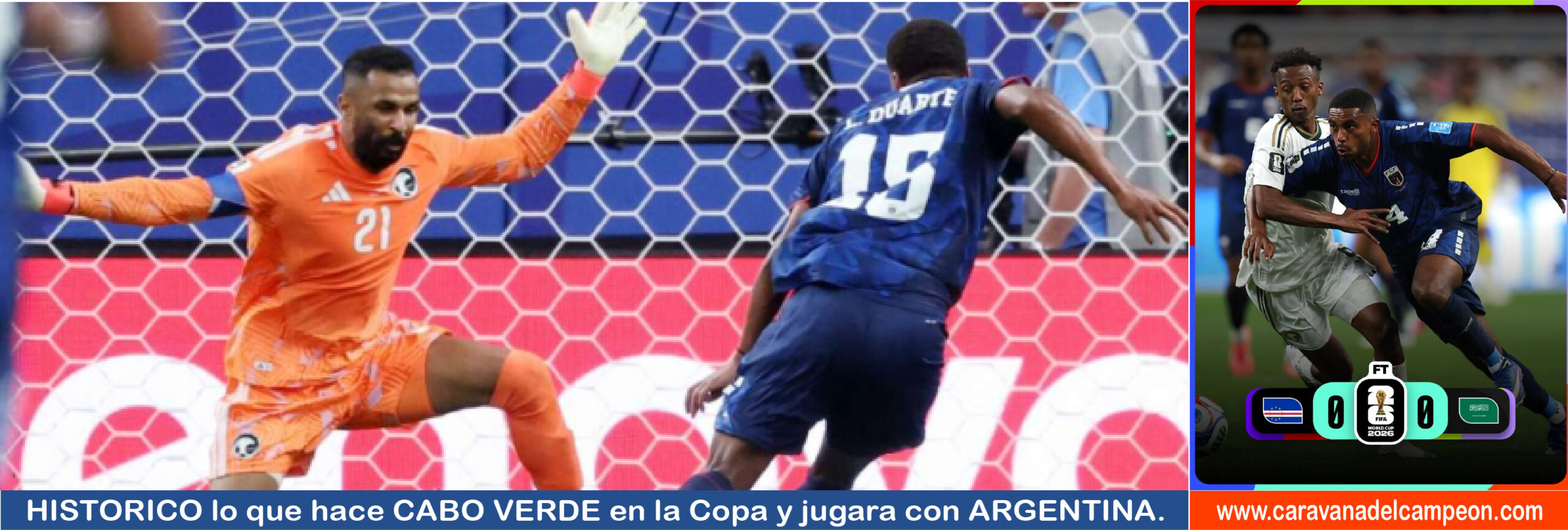 Arabia Saudita VS Cabo Verde 3era. Fecha Grupo H Copa Mundial 2026