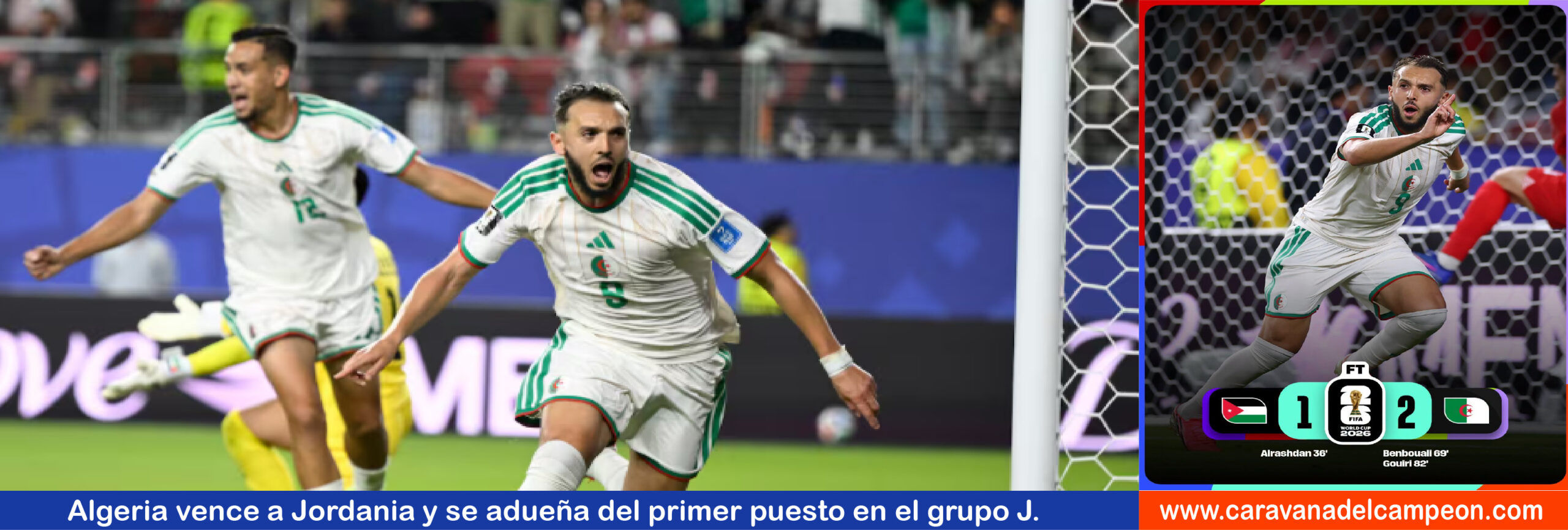 Argelia VS Jordania 2da. Fase Grupo J Copa Mundial 2025