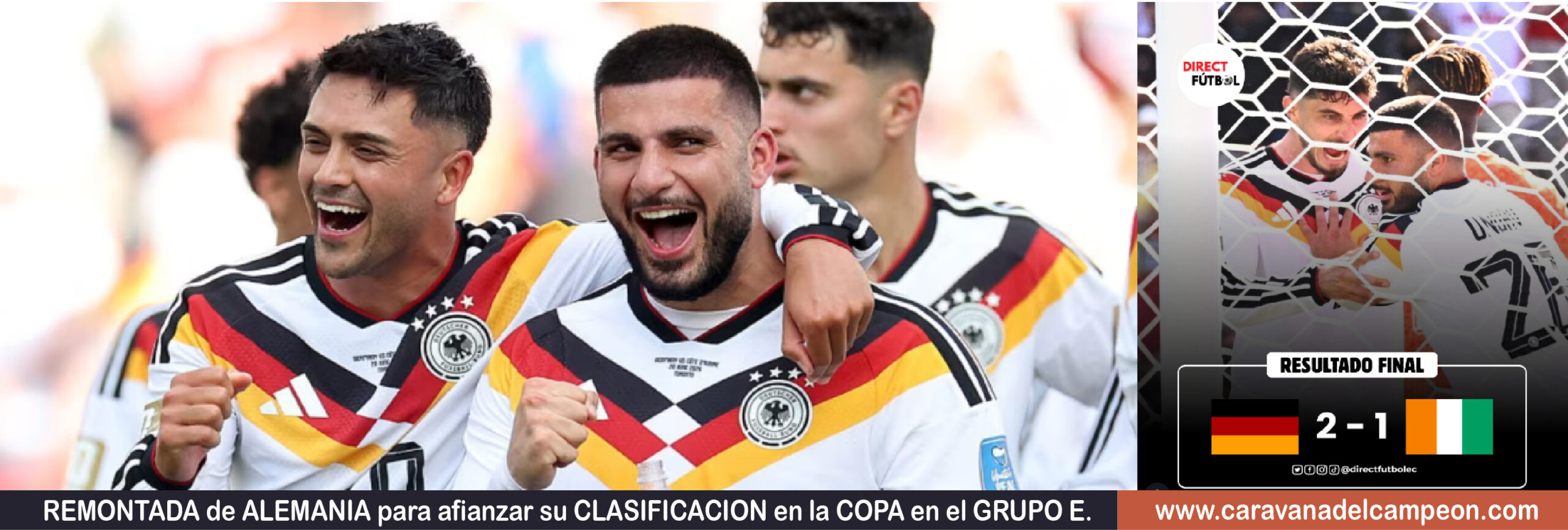 Costa de Marfil VS Alemania Grupo E Copa Mundial 2026 Resultado.