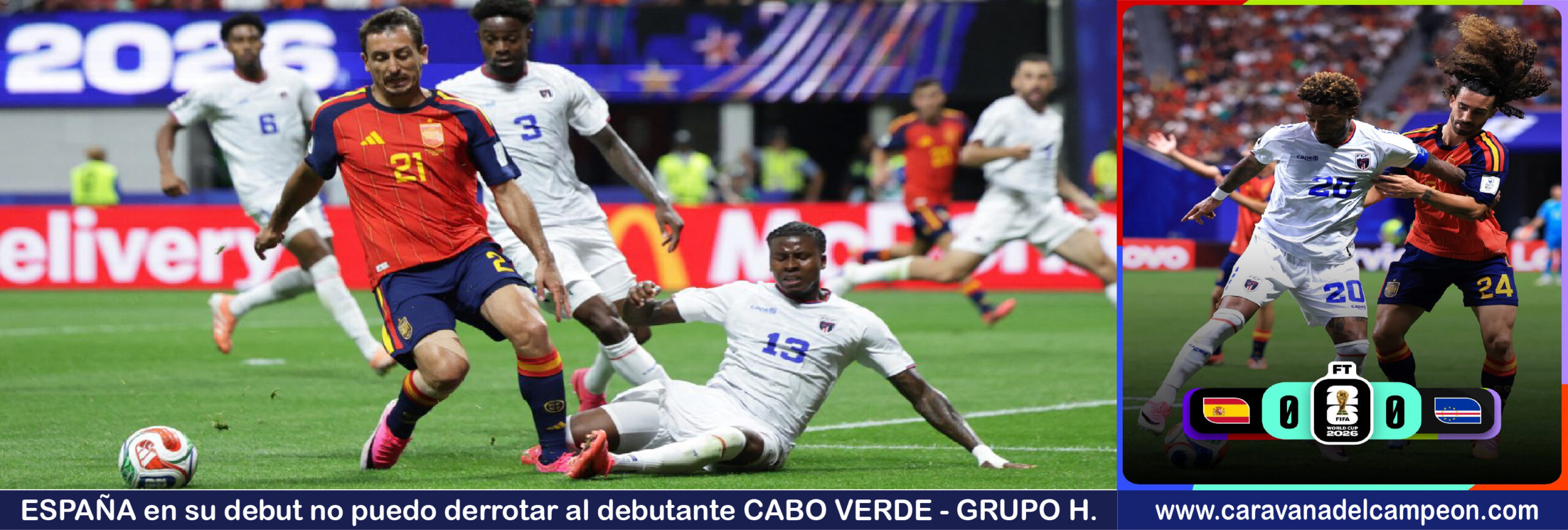 España VS Cabo Verde Grupo E Copa Mundial 2026