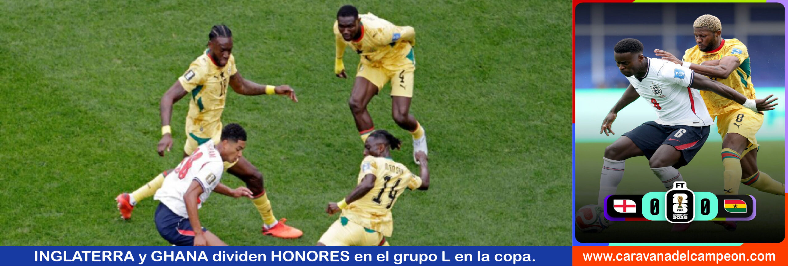 Inglaterra VS Ghana 2da. Fecha Grupo L Copa Mundial 2025