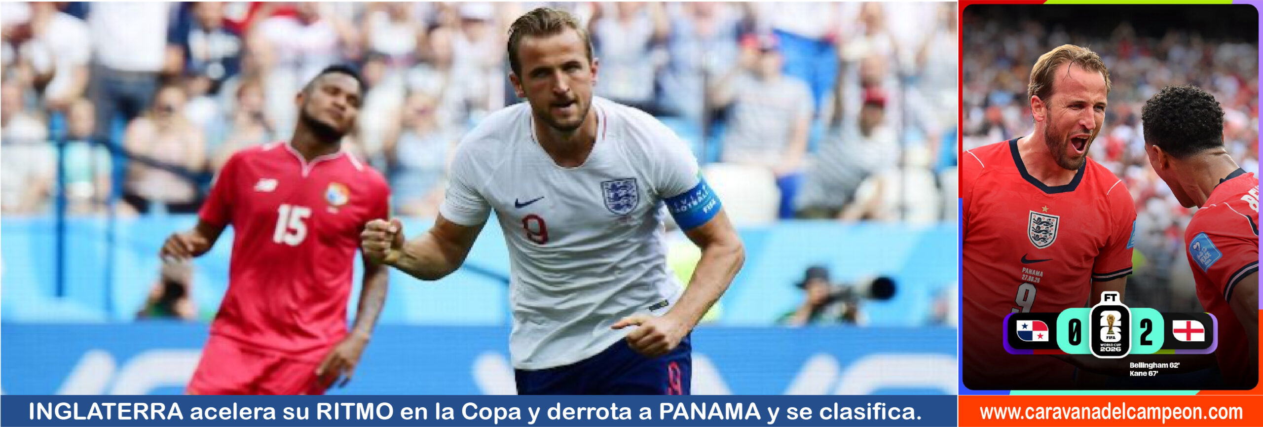 Panama VS Inglaterra 3era. Fecha Grupo L Copa Mundial 2025