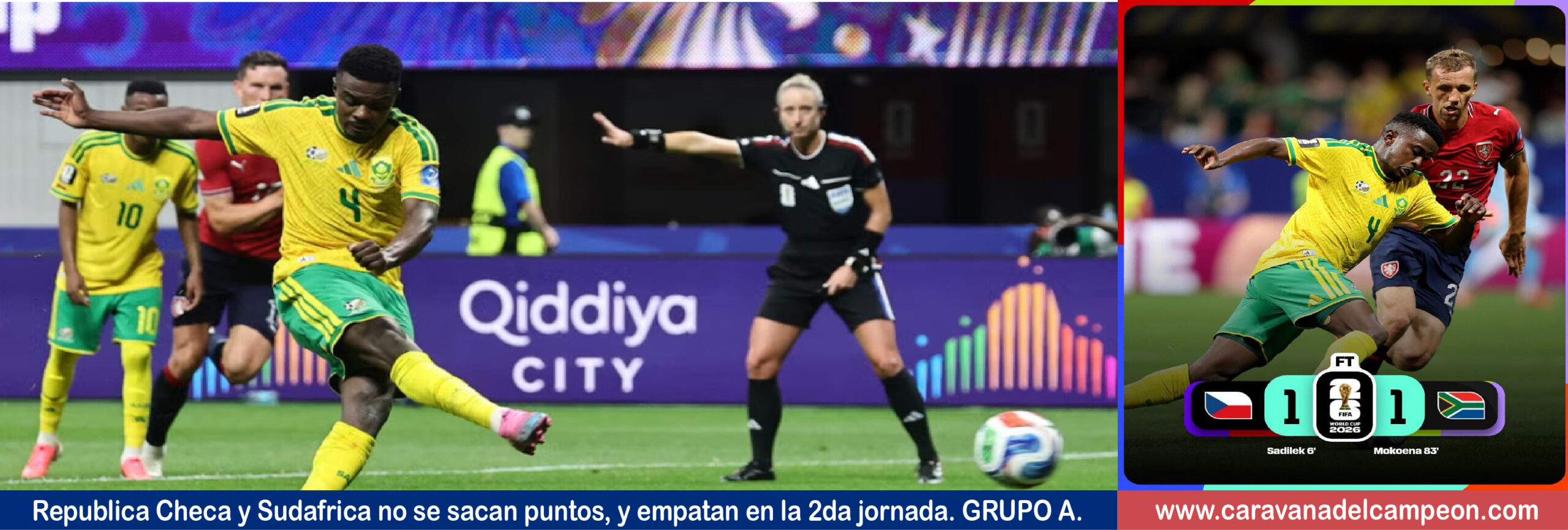 R. Checa VS Sudafrica Grupo A 2da. fecha Copa Mundial 2026