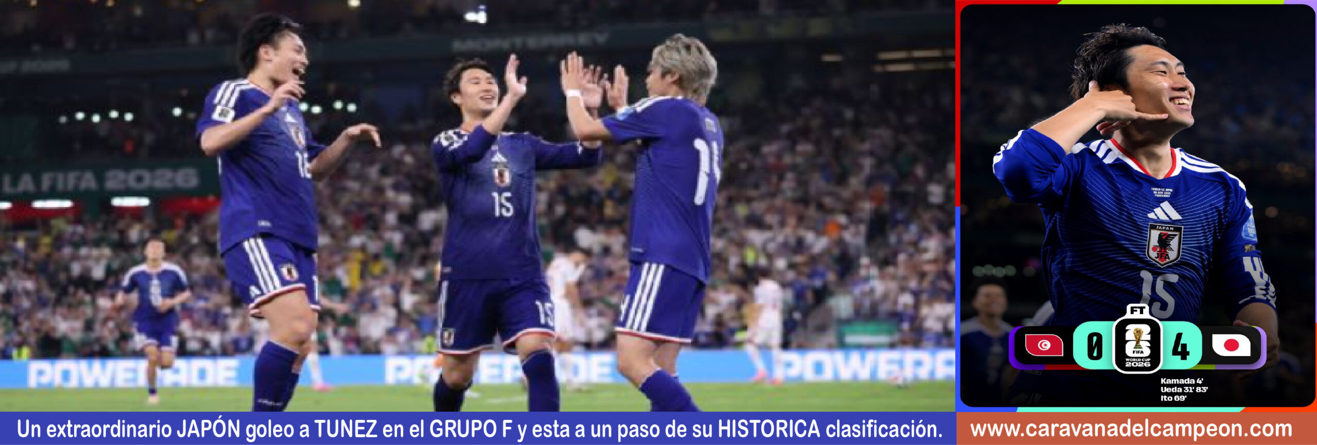 Tunez VS Japón 2da. Fecha Grupo F Copa Mundial