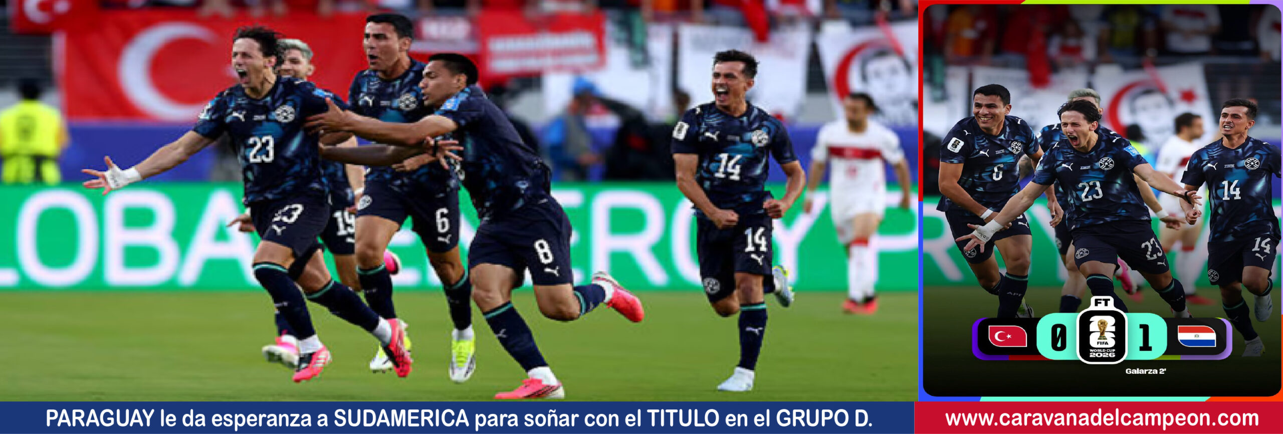 Turquia VS Paraguay 2da. Fecha Grupo D Copa Mundial