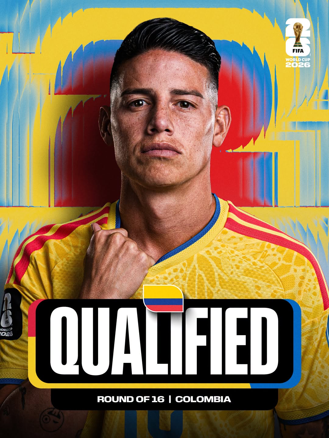 Colombia Clasificado 32avos. de Final Copa Mundial 2026