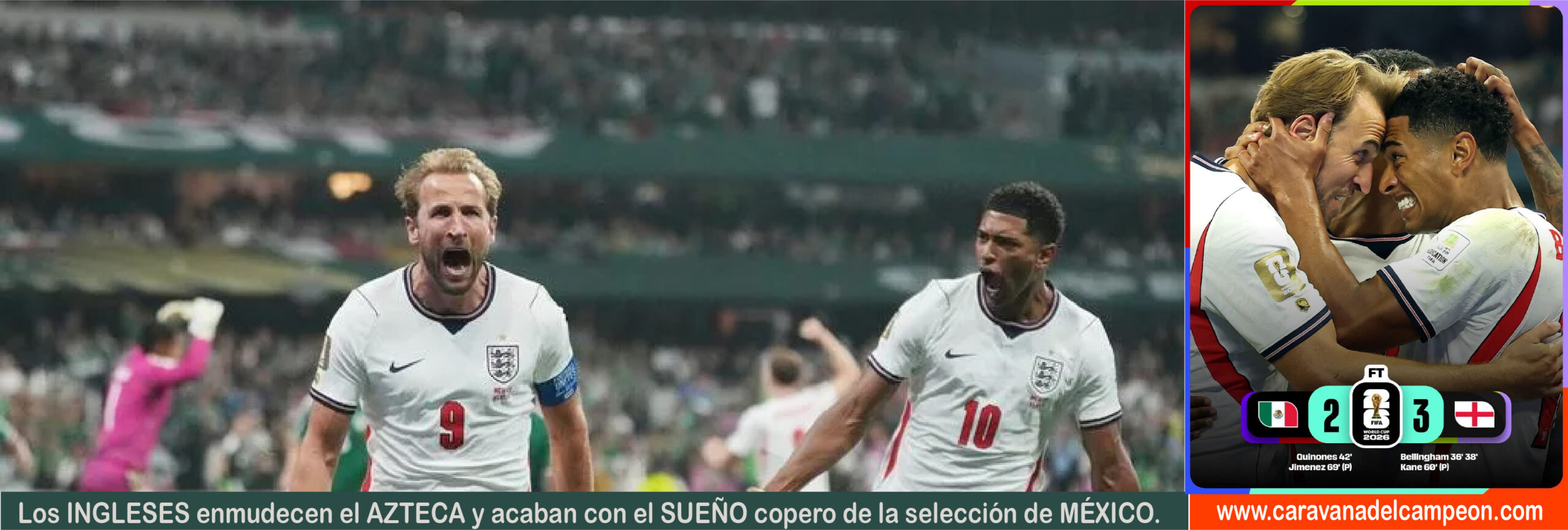 México VS Inglaterra 16avos. de Final Copa Mundial 2026