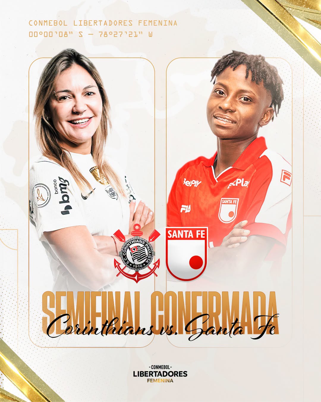 Corinthians VS Santa FE Semifinal 1 Libertadores Femenina 2026