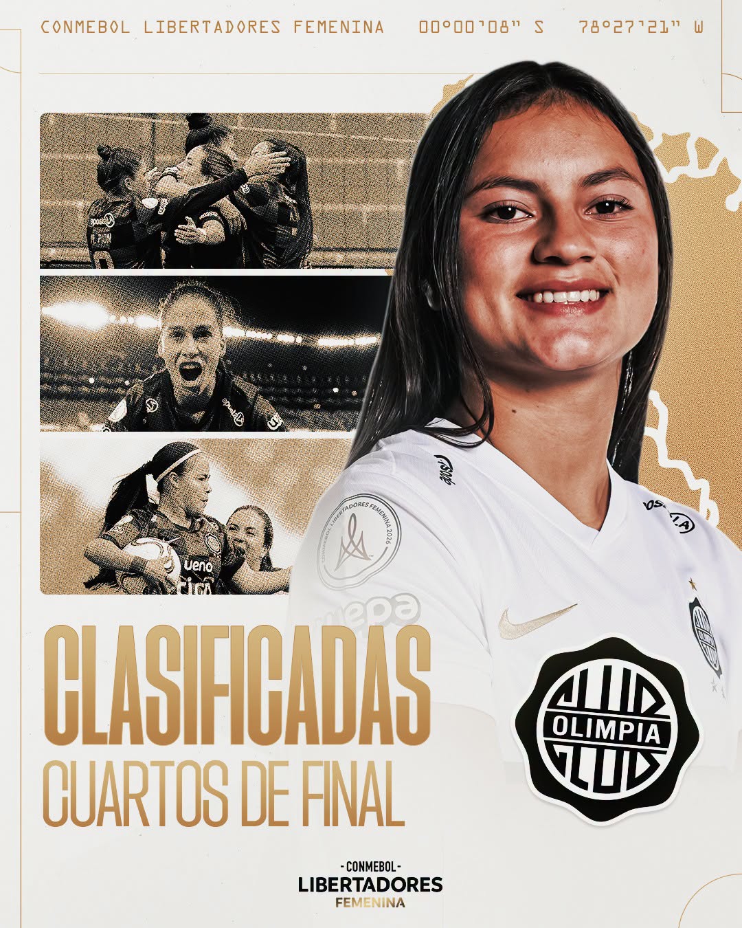 Olimpia 4tos. de Final Libertadores Femenina 2026 Ecuador.
